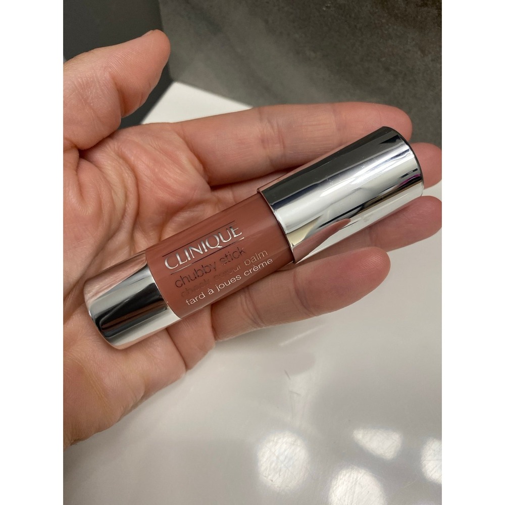 CLINIQUE Chubby Stick Cheek Color Balm Blush 01 Amp'd up Apple 0.13oz / 3.6g New